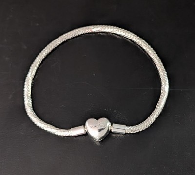 100% Genuine PANDORA 594236C0 Engravable Heart Clasp Shiny Chain
