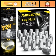 20pcs M12x1.25 Lug Nuts - Chrome Finish Closed End Bulge Acorn for Nissan Altima