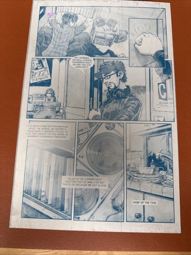 Code45#1 - Page 4 Cyan-PRESSWORKS - Comic Art - Printer Plate -