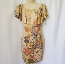 Fashion Nova Multicolor Floral Bodycon Dress. Size Medium