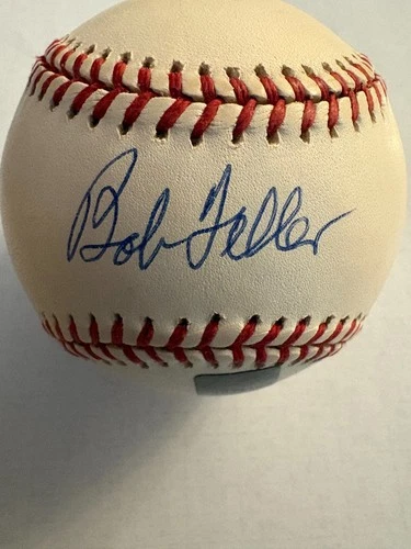 BOB FELLER SIGNED OML BASEBALL