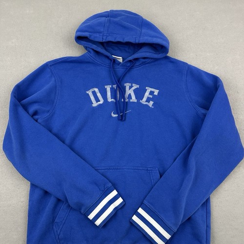 Duke Blue Devils Hoodie Men Medium Blue Nike Sweatshirt Center Swoosh NCAA M * - Picture 2 of 10