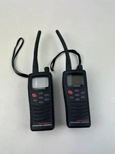 Lot Of 2 Standard Horizon Submersible VHF Transceiver HX260S NO Charger Tested