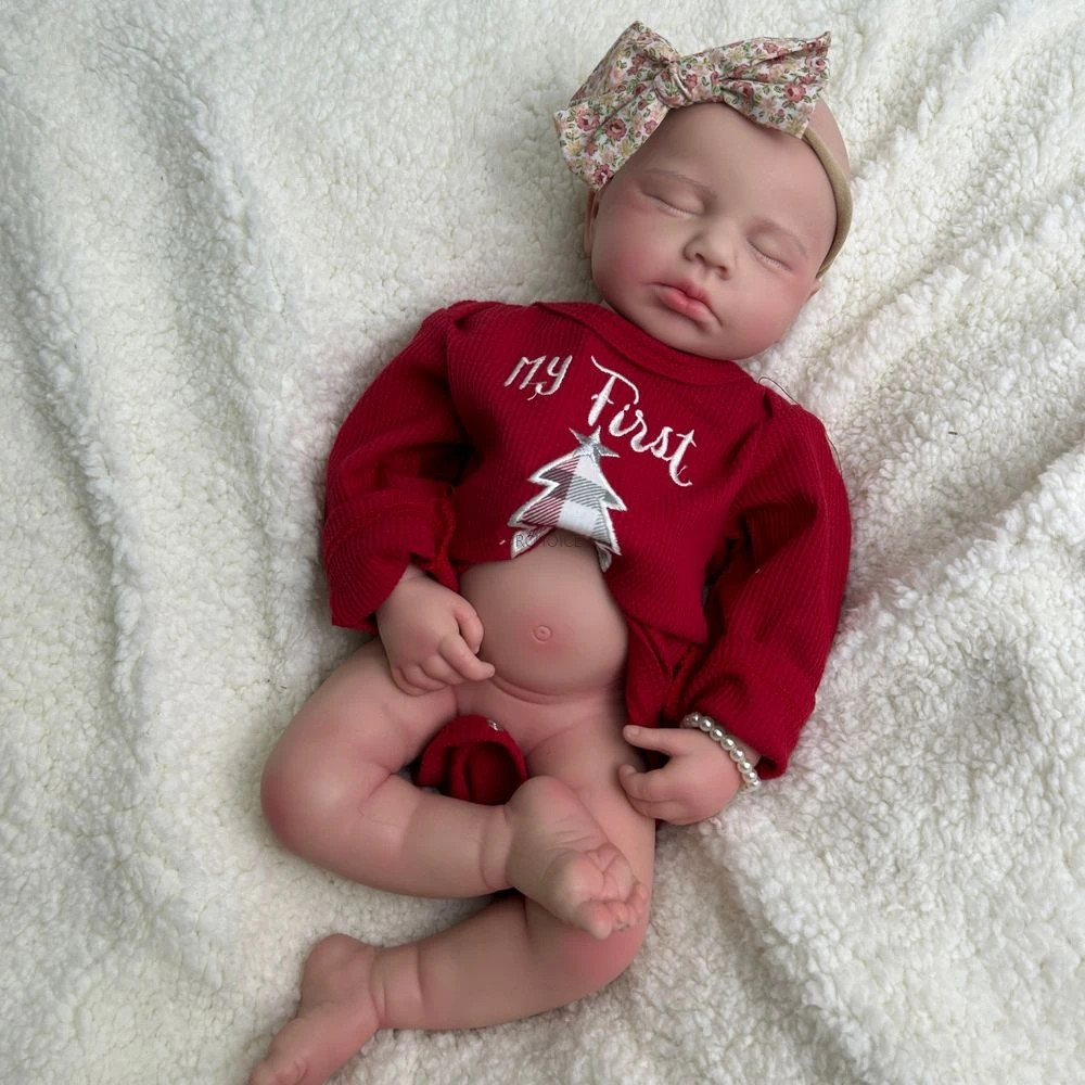 Washable 20" Silicone Reborn Baby Doll Loulou for Emotional 