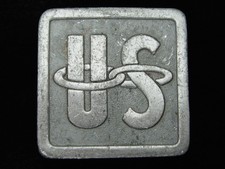 QF07109 VINTAGE 1970s  US  UNKNOWN MISCELLANEOUS PEWTER BELT BUCKLE