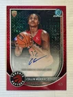 2025-26 Bowman Basketball Collin Murray Boyles Chrome Red Mojo Auto 4/5 Raptors