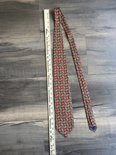 Rivetz Of Boston Men’s Necktie 100% Silk RN57962 Made In USA - Picture 4 of 8