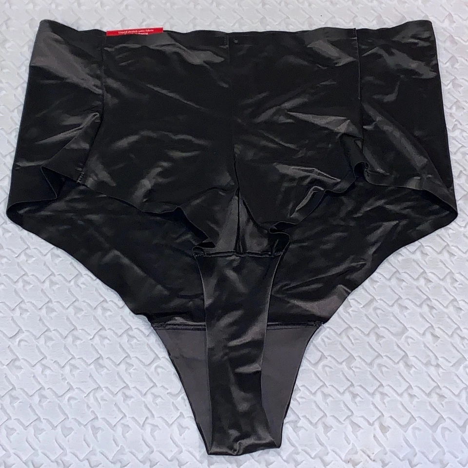 SPANX Satin Shaping Silver Moon Dk Grey Thong Panty NEW Womens Sz Plus 2X 40063R - Image 3 of 4