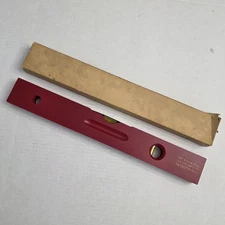 Vintage Port Austin Level and Tool Mfg Co Wooden Level With Original Box Red