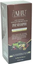 AHU Natural Instant Hair Dye Shampoo Brown 500ml