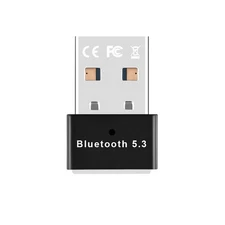 USB Bluetooth 5.3 Wireless Audio Music Adapter Dongle Receiver Transmitter
