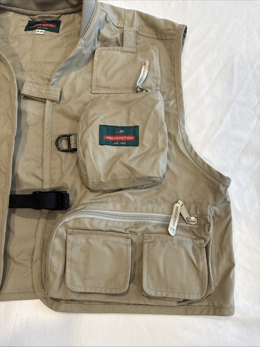 Redington Fly Fishing Vest AdultS/M Mesh Utility Pockets Outdoors Khaki EUC - Picture 6 of 13