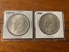 2 COIN LOT / 1885-O & 1886 $1 UNITED STATES MORGAN SILVER DOLLAR