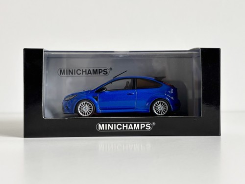 Super Rare 1:43 Minichamps 2009 Ford Focus RS Performance Blue Limited Edition!!