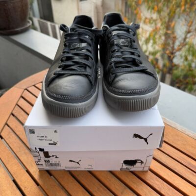 PUMA Men\'s leather Black and Gray Athletic Shoes Amazon.com | Puma Mens Hypnotic Sneaker, Puma Mens Black  main image 3