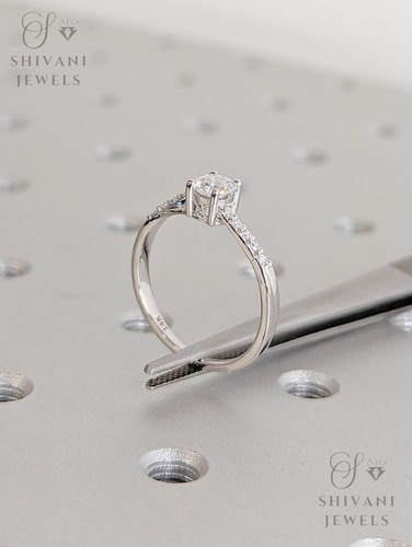 0.50 - 2Ct Round Lab Grown Diamond Twisted Wedding Engagement Ring in 14k Gold - Picture 9 of 15