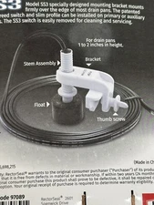 RectorSeal 97089 Safety switch water condensate drain pan overflow protect NEW