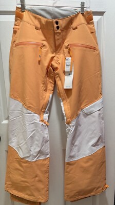NWT $244.95 Roxy Womens Chloe Kim Woodrose Insulated Pants Orange Small