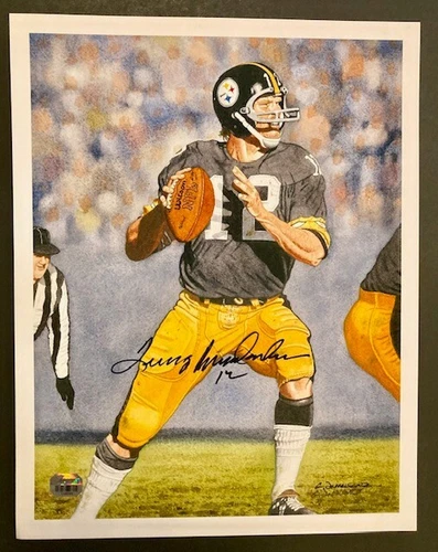 TERRY BRADSHAW PITTSBURGH STEELERS SIGNED 11x14 PRINT WITH COA FROM FANATICS