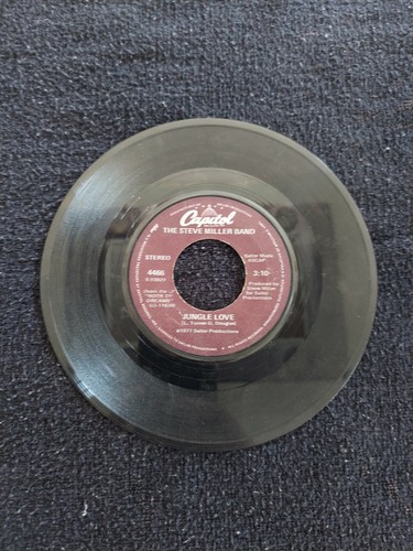 Jungle Love/Wish Upon a Star - Steve Miller Band 45 LP vinyl  - Picture 1 of 2