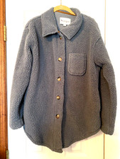 Koolaburra By Ugg Sherpa Shacket S Blue New