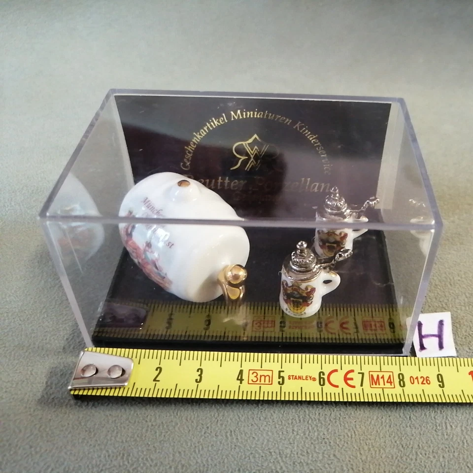 accessori in miniatura boccali botte Oktoberfest Porcellana casa delle Bambole - Immagine 2 di 4