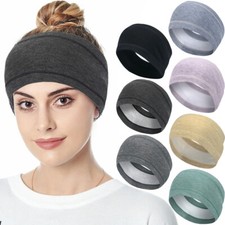 Winter Sweatband Ear Warmer Fleece Headband Thermal Hair Head for Sports Fitness