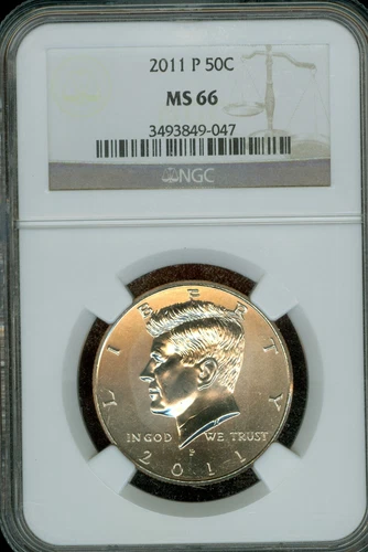 2011 P Kennedy Half Dollar NGC MS66