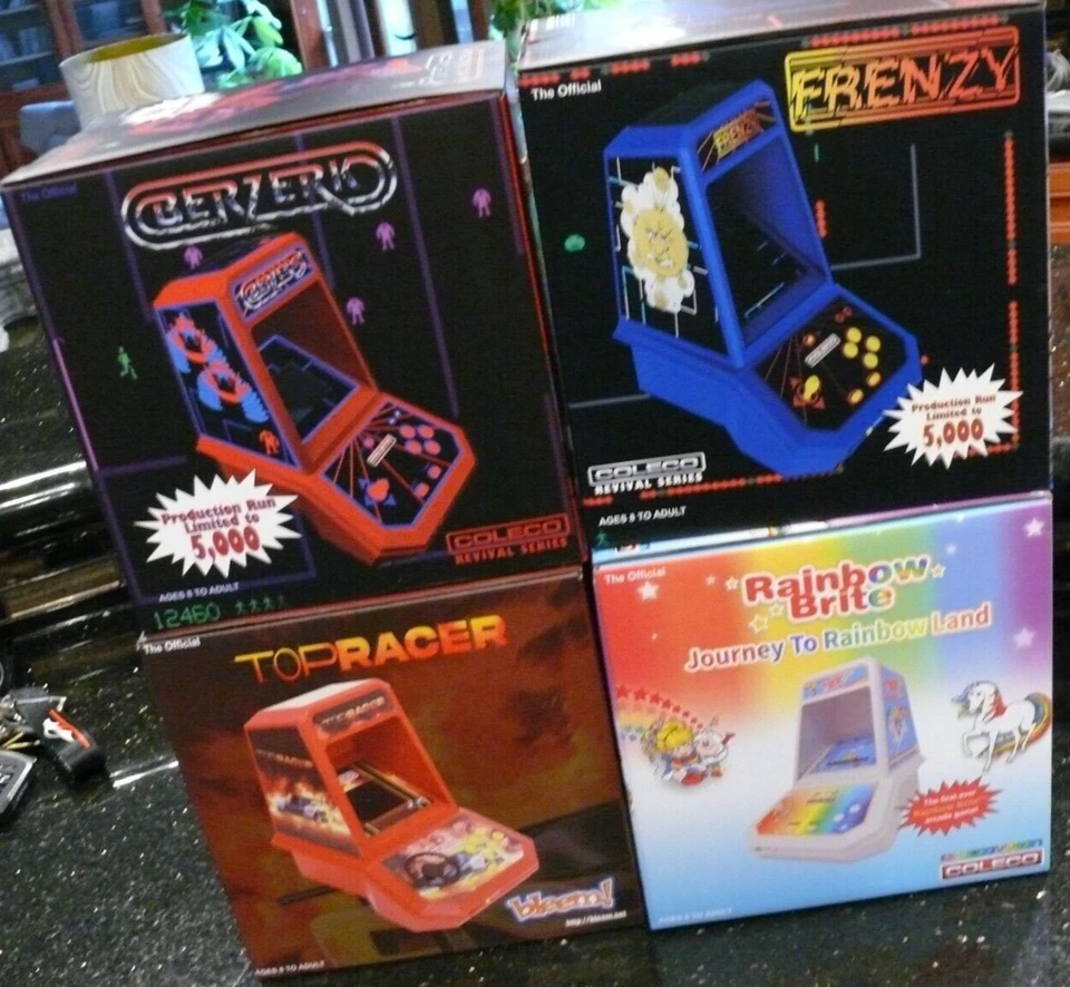 Lote 4X Consola de Videojuegos Arcade Portátil Electrónica COLECO De Colección NUEVO Foto 4 de 4