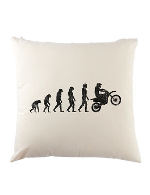Motocross Evolution Dekokissen Human Fun Driver Motorcycle Biker Bike Club
