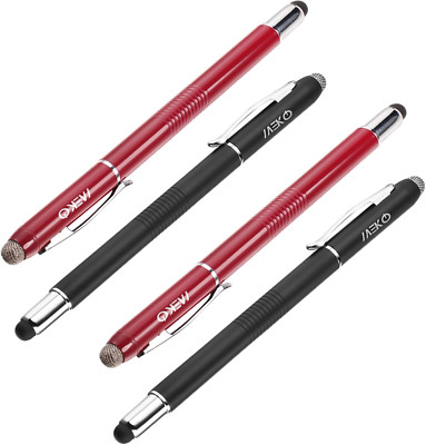Meko 3-in-1 Stylus Pen Universal Use Micro Fiber Tip Rubber Fine Tip 