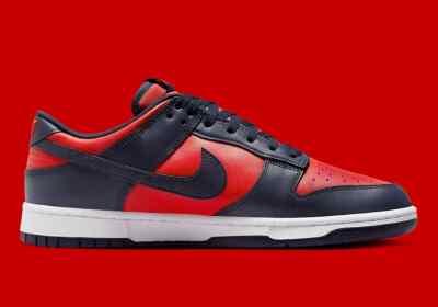 Size 9 - Nike Dunk Retro 2024 Low Navy Red for sale online | eBay