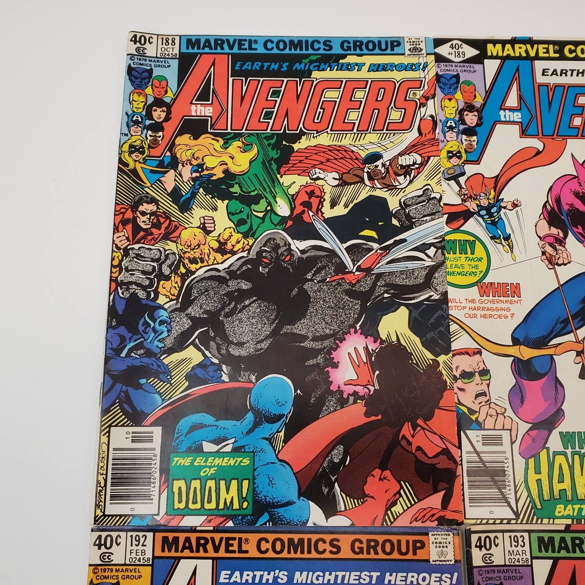 MARVEL Comics The Avengers #188-195 Bronze Age Comic Books Good | eBay