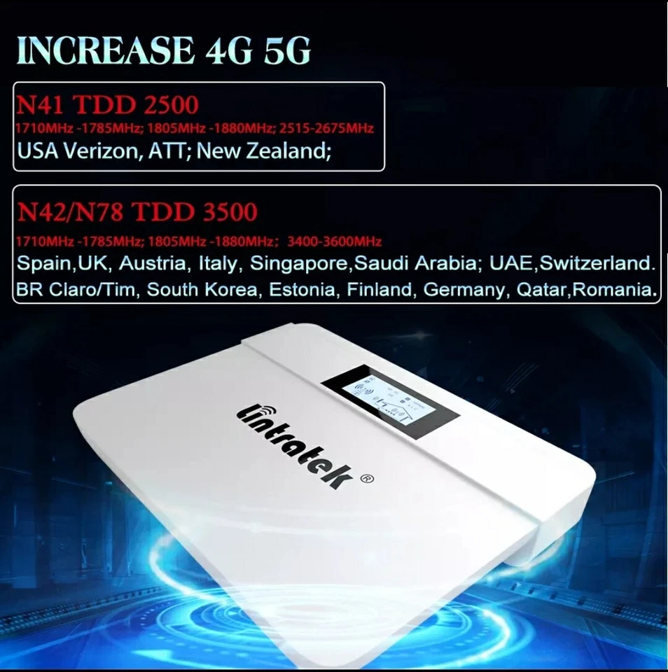 Cell Phone Signal Booster 5 Band Repeater for Verizon AT&T T-Mobile All Carriers - Image 4 of 4