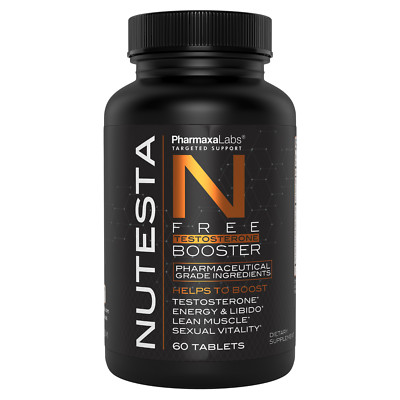 Nutesta Testosterone Booster - Natural Vitality & Muscle Strength 60 Tablets
