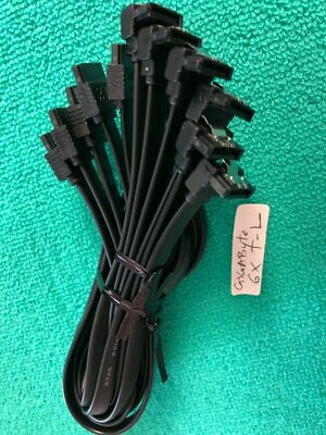 6 pcs 20'' MSI  SATA 3.0 cable 6 Gb/s ( 3X T-T + 3X T  to L  )  ORIGINAL 