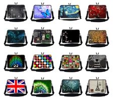15 inch 15.6 inch Colorful Laptop Computer Bag w. Hidden Handle & Shoulder Strap