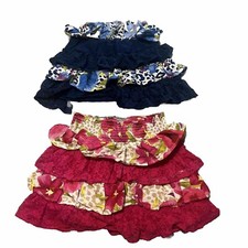 2 Girls skirts Blue And Pink children place XL 14