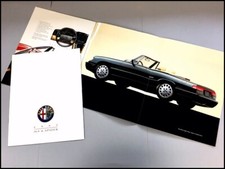 1992 Alfa Romeo 164 And Spider Veloce 16-page Car Sales Brochure Catalog