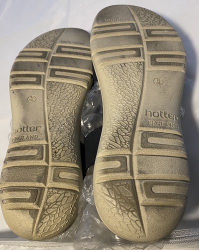 Hotter Comfort Concept Sandals Women’s Size 9 1/2 US Black W/ Beige England - Picture 6 of 8