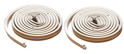 2 ~ M-D White Rubber Self-Adhesive Weatherstrip For Doors and Windows 204'' 1 pk