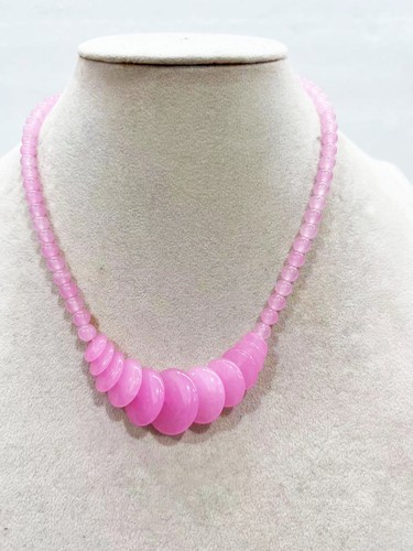 Natural Stone Gemstone Beads Pendant Necklace Women Jewelry Ethnic Accessory - Picture 9 of 45