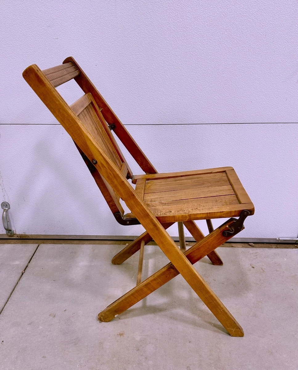 その他 American Vintage Wooden Folding Chair Деревянный американский складной стул антикварные стулья