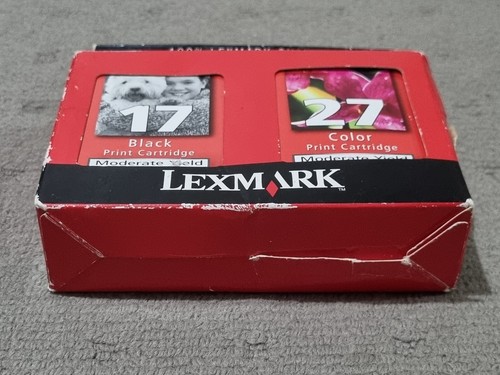 Genuine Lexmark 17 & 27 Black and Color Ink Cartridges Combo Pack SEALED - Picture 2 of 6
