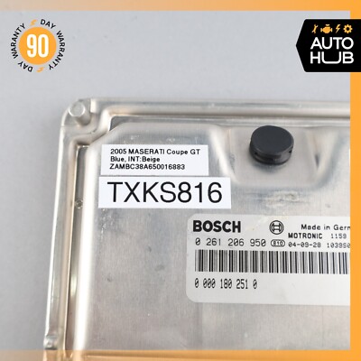05-07 Maserati M138 4200 Coupe GT 4.2L ECU Engine Control Module