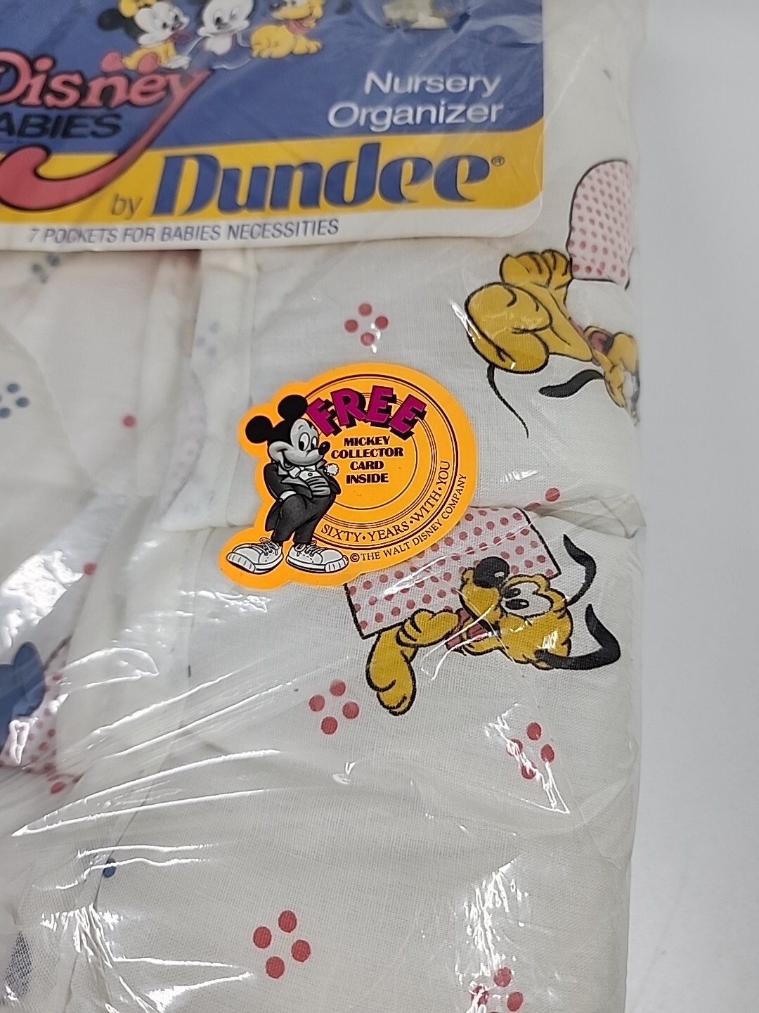 Vintage 1984 Dundee Disney Babies 7 Pocket Nursery Organizer Sealed