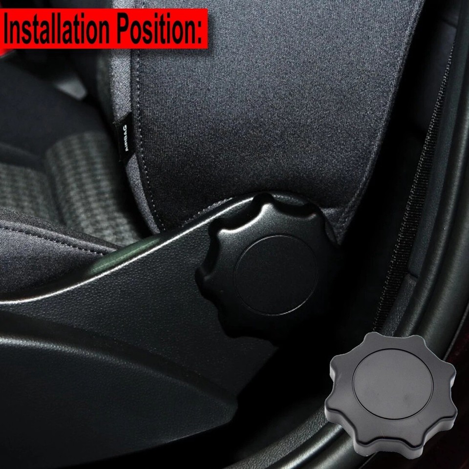 2 Pezzi Manopola Di Regolazione Del Perno Sedile – Ricambio Per Volkswagen, Codice 1J0 881 671 F - 3