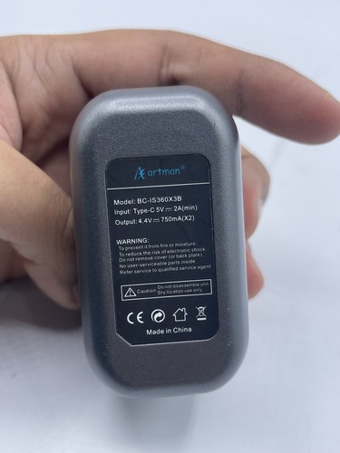 Artman Replacement Battery For Insta 360 Camera 1800mAh +1 X Charger - Picture 3 of 6