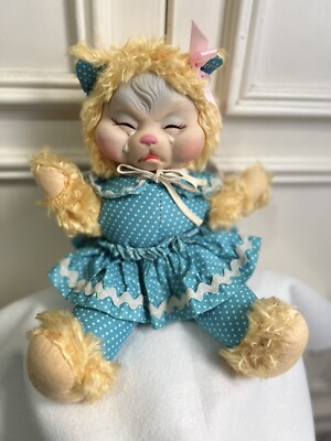 ラシュトン　ラバーフェイス　Rushton Star Creation Vintage Rushton Star Creation Rubber face Crying & Sad Kitty