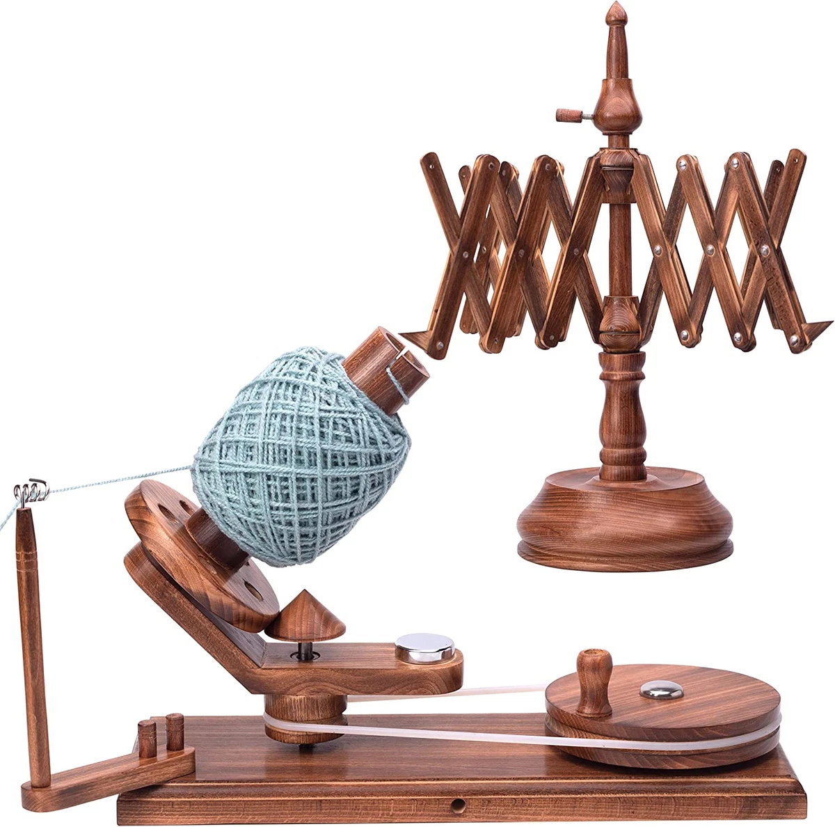 Handcrafted Heavy Duty Wooden Yarn Ball Winder - Antique Wooden Yarn Winder  - Ta